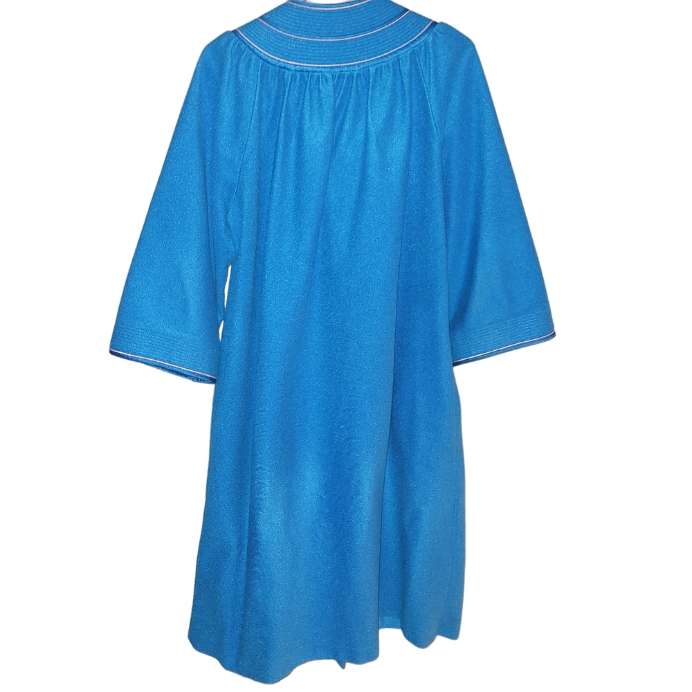 Vintage Evelyn Pearson Night Gown House Coat Blue Siz… Gem